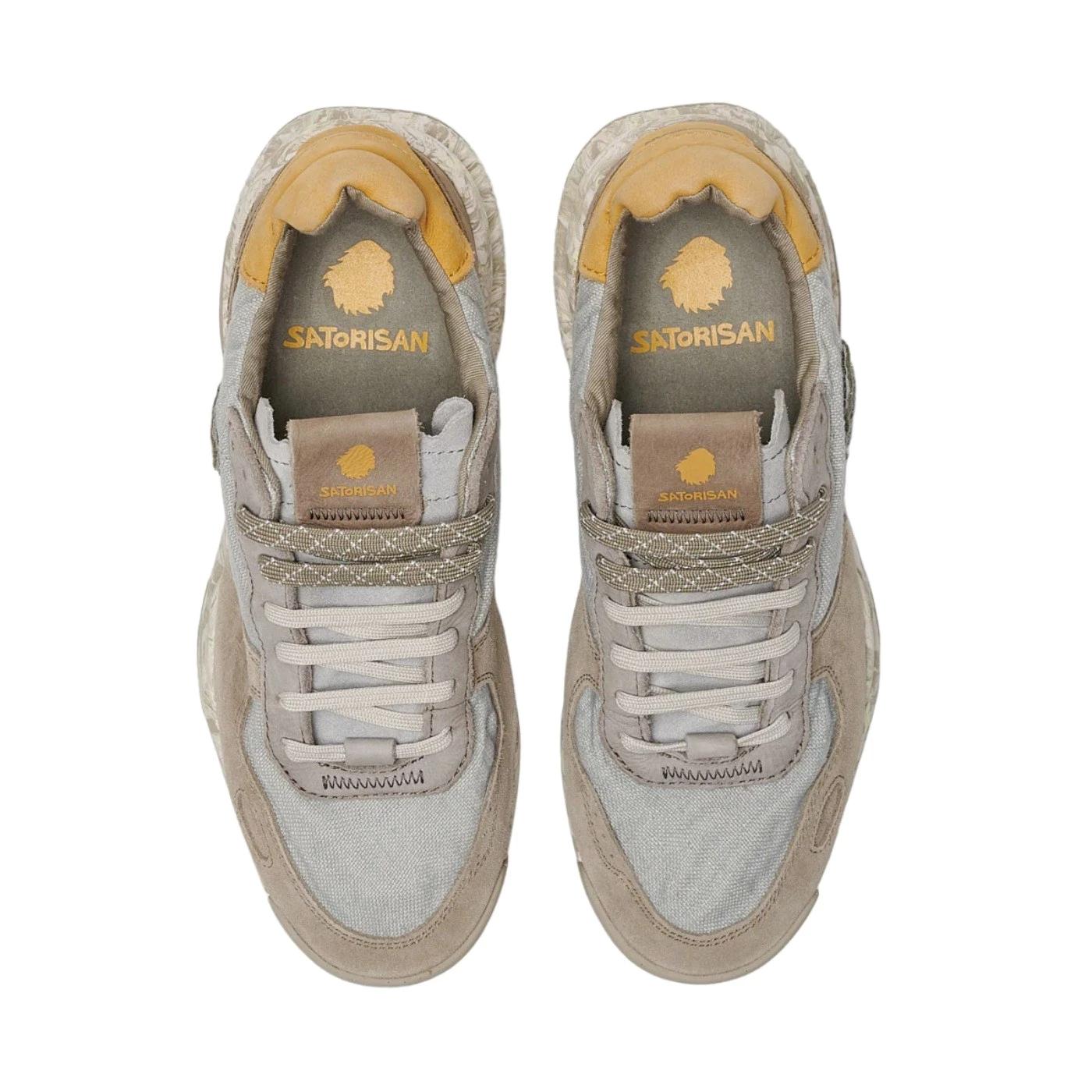 Satorisan Chacrona Linen sneaker uomo in lino grigio 