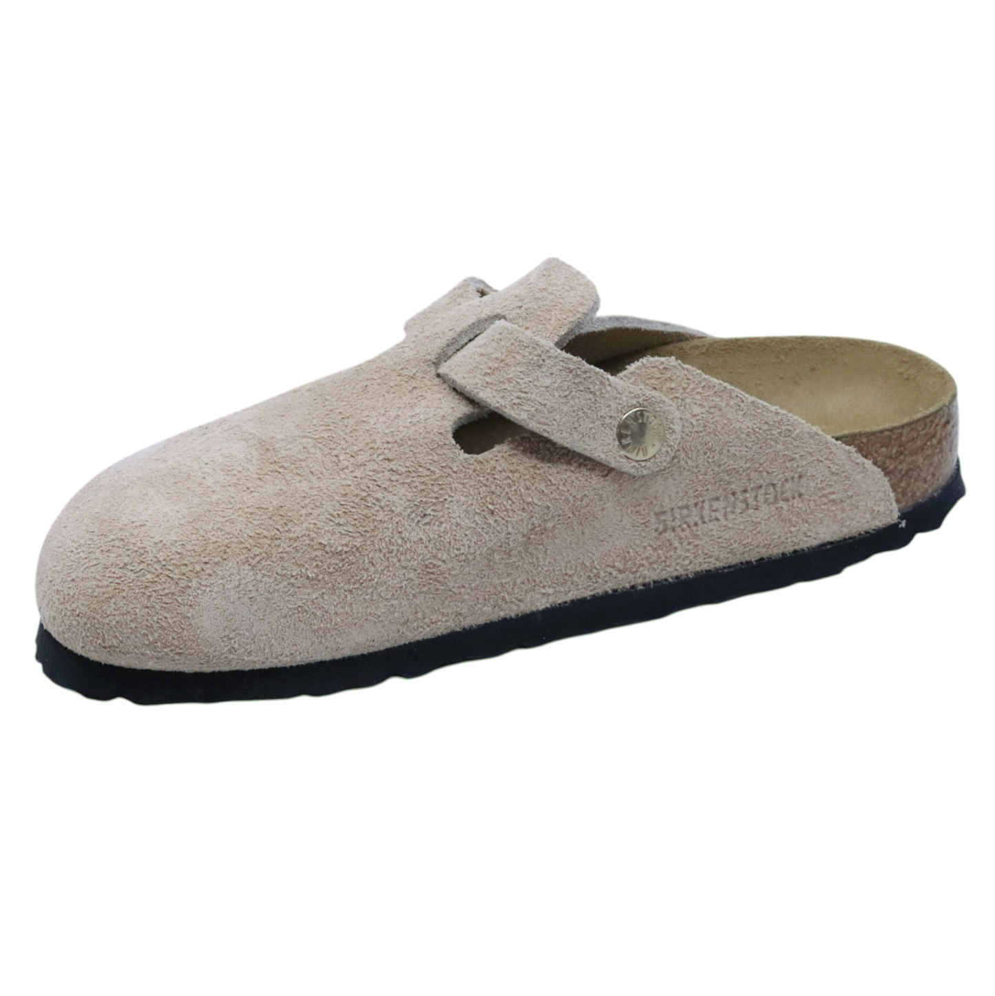 Birkenstock Boston in camoscio di colore sandcastle 