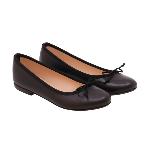 Jaffè 301 ballerina donna in pelle nappa nera elegante Made in Italy 