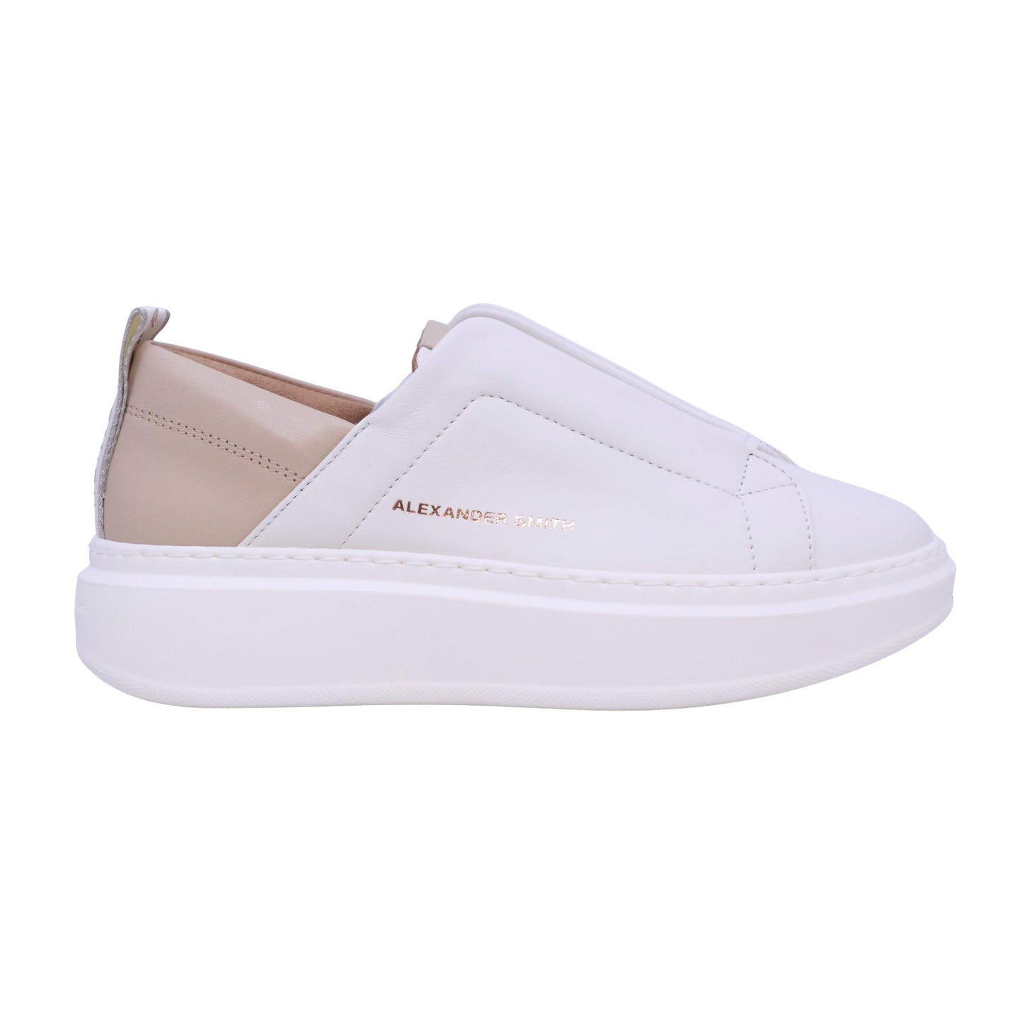 Alexander Smith Wembley sneaker slip-on donna in pelle bianca 