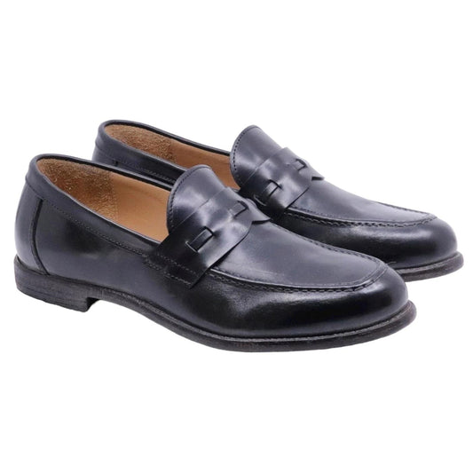 Mocassino uomo Moma 16402E in pelle nera 