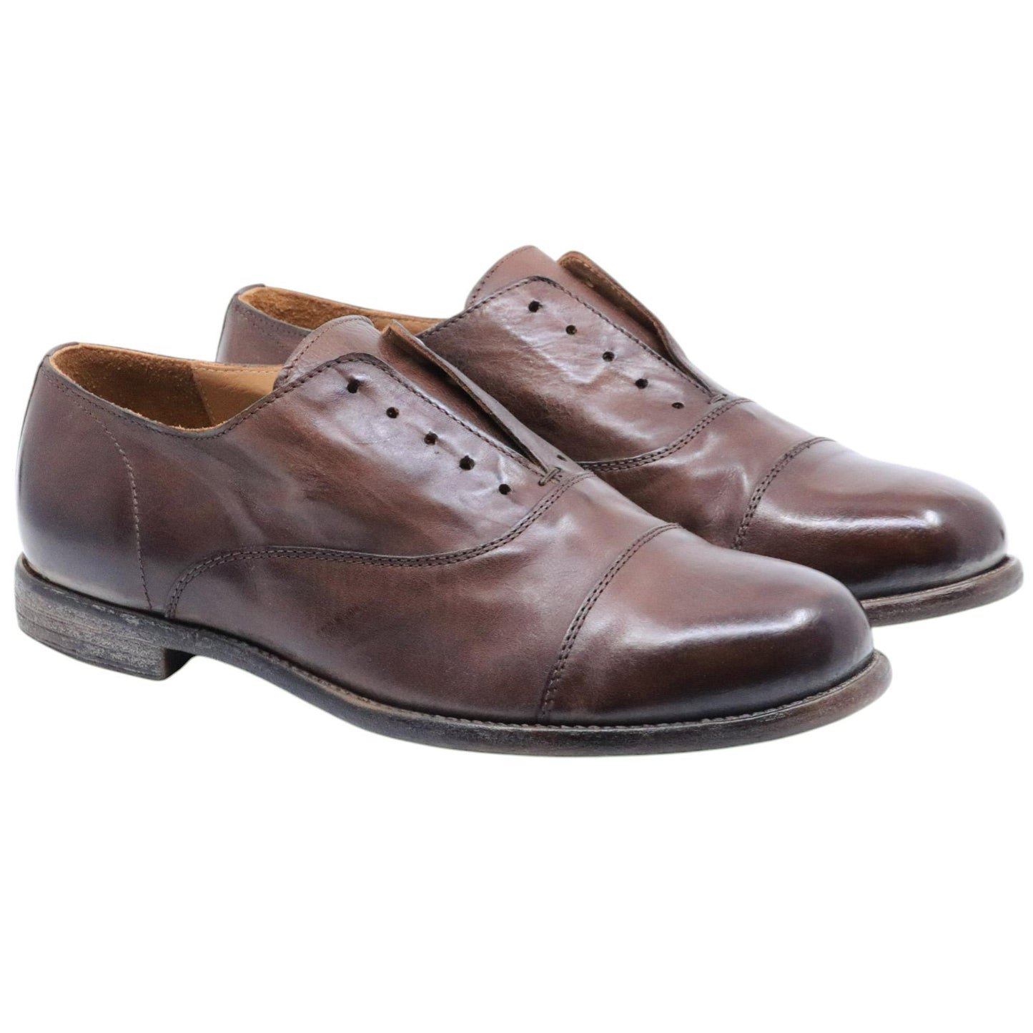 Scarpa uomo Moma 16403A in pelle marrone 