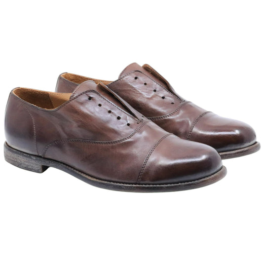 Scarpa uomo Moma 16403A in pelle marrone 