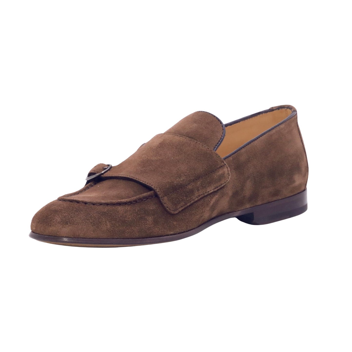 Triver Flight 464-07 Softy mocassino doppia fibbia uomo in camoscio chocolat 