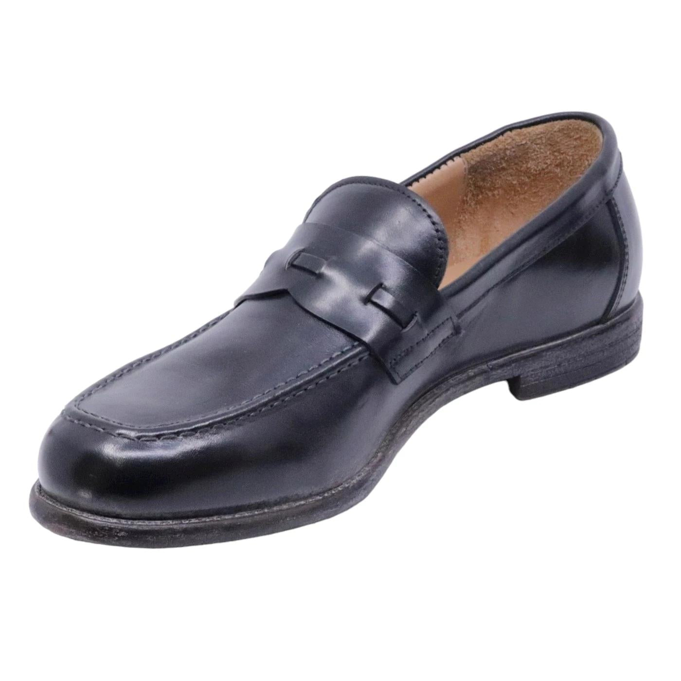 Mocassino uomo Moma 16402E in pelle nera 