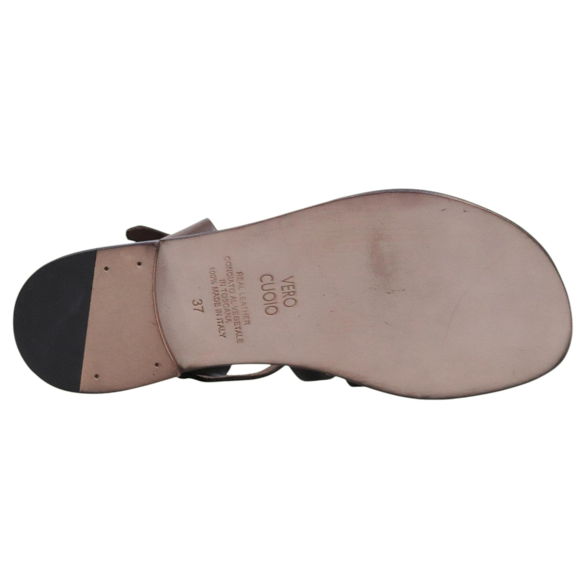 Sandalo donna L'angolo del cuoio Firenze 9931 in pelle marrone 