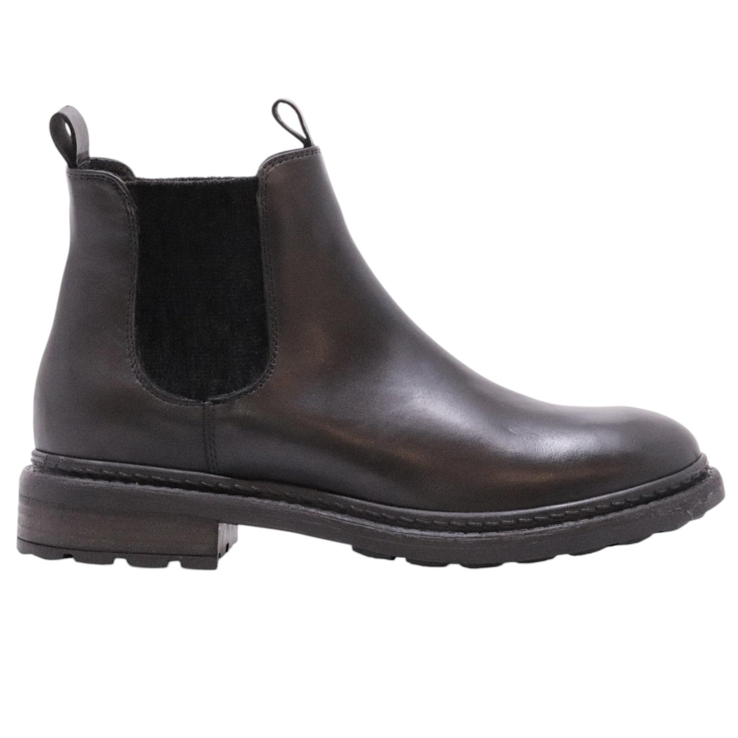 The Seller MW593 chelsea boot donna in pelle nera 