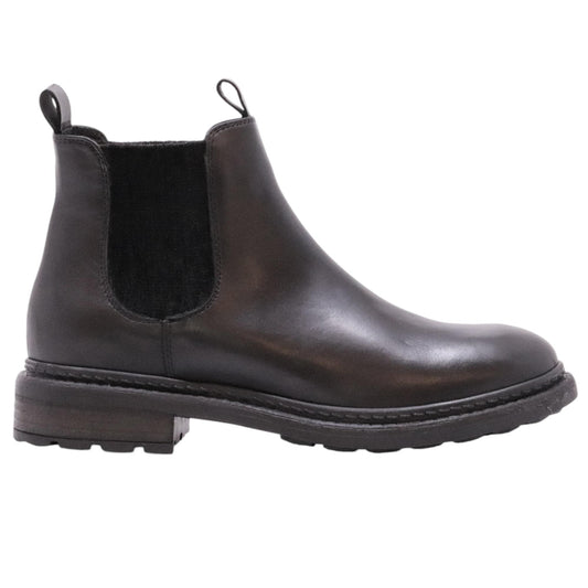 The Seller MW593 chelsea boot donna in pelle nera 