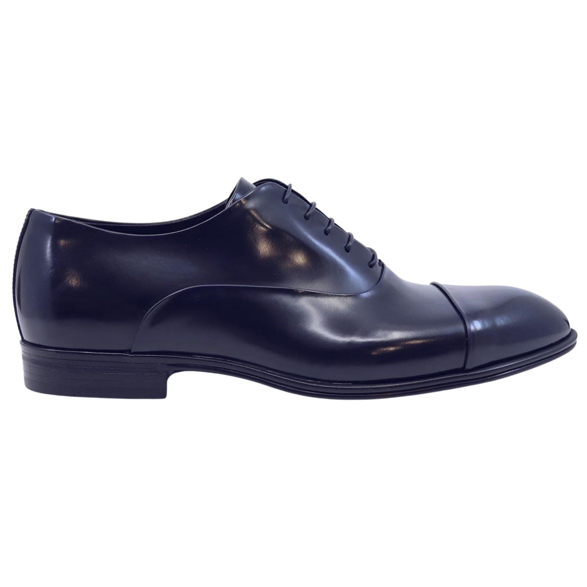 Scarpa Oxford uomo Corvari 3504 in pelle spazzolata blu 