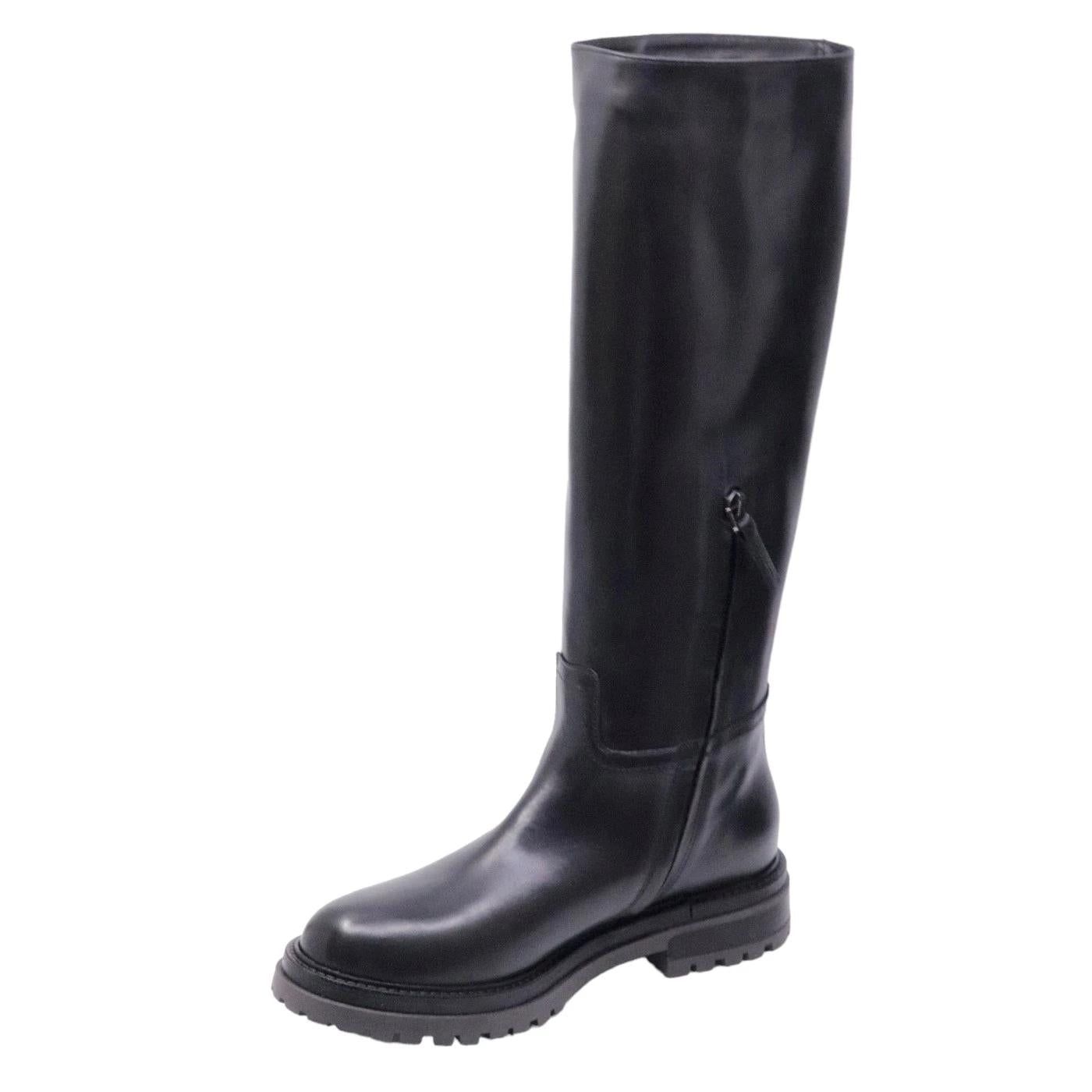 Stivale da donna The Seller da donna realizzato in pelle di colore nero 