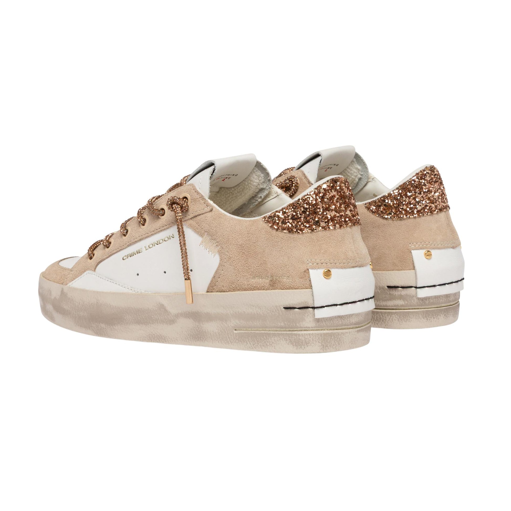 Crime London Sk8 Deluxe Wedge Champagne Dust 29154 sneaker donna 