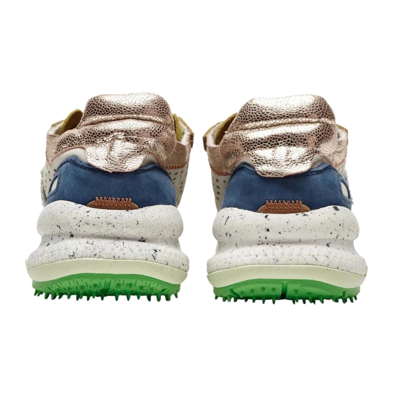 Satorisan Chacrona Laser Premium sneaker donna pelle traforata color girigo chiaro 