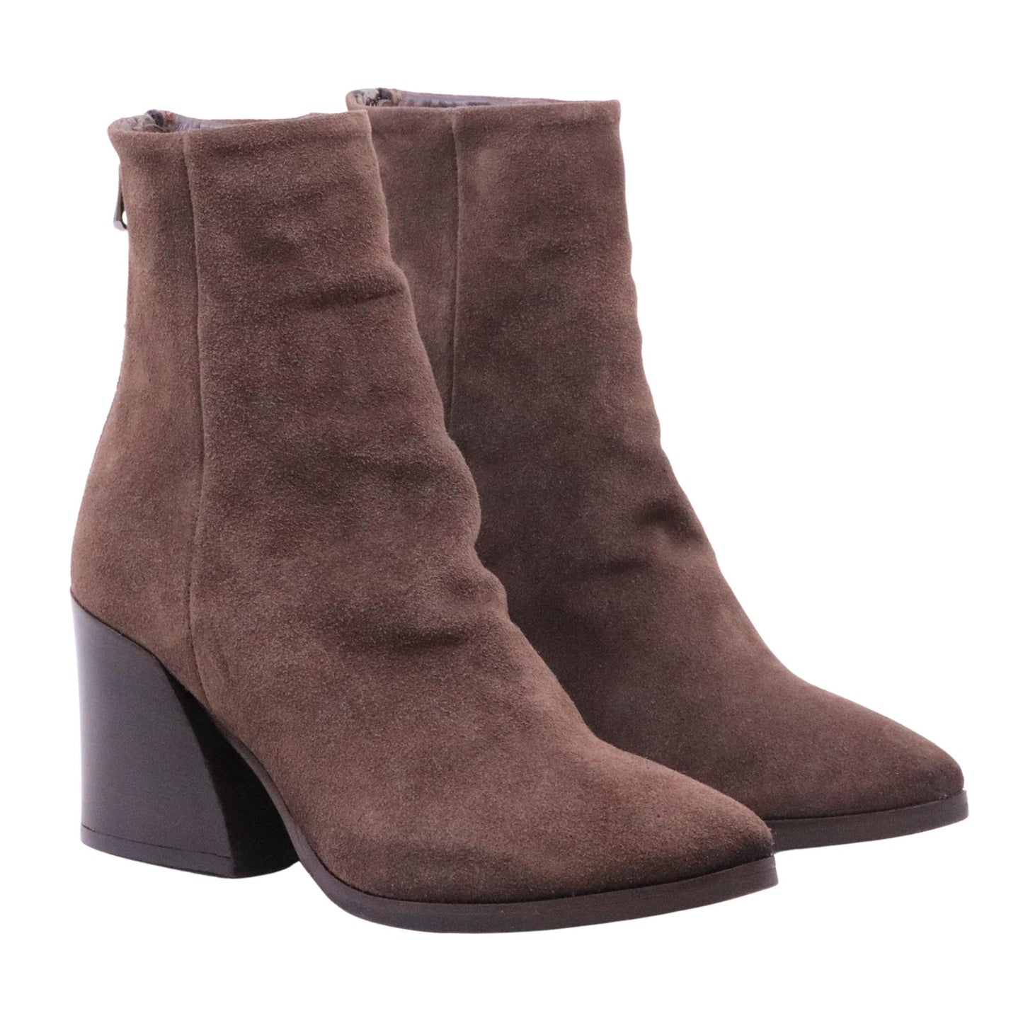 Curiositè 1636 stivaletto donna pelle scamosciata caffè 