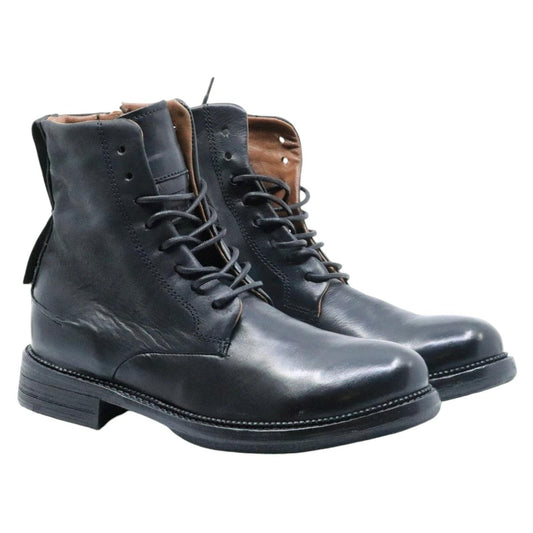 Stivaletto uomo AS98 Z18201 in pelle nera 