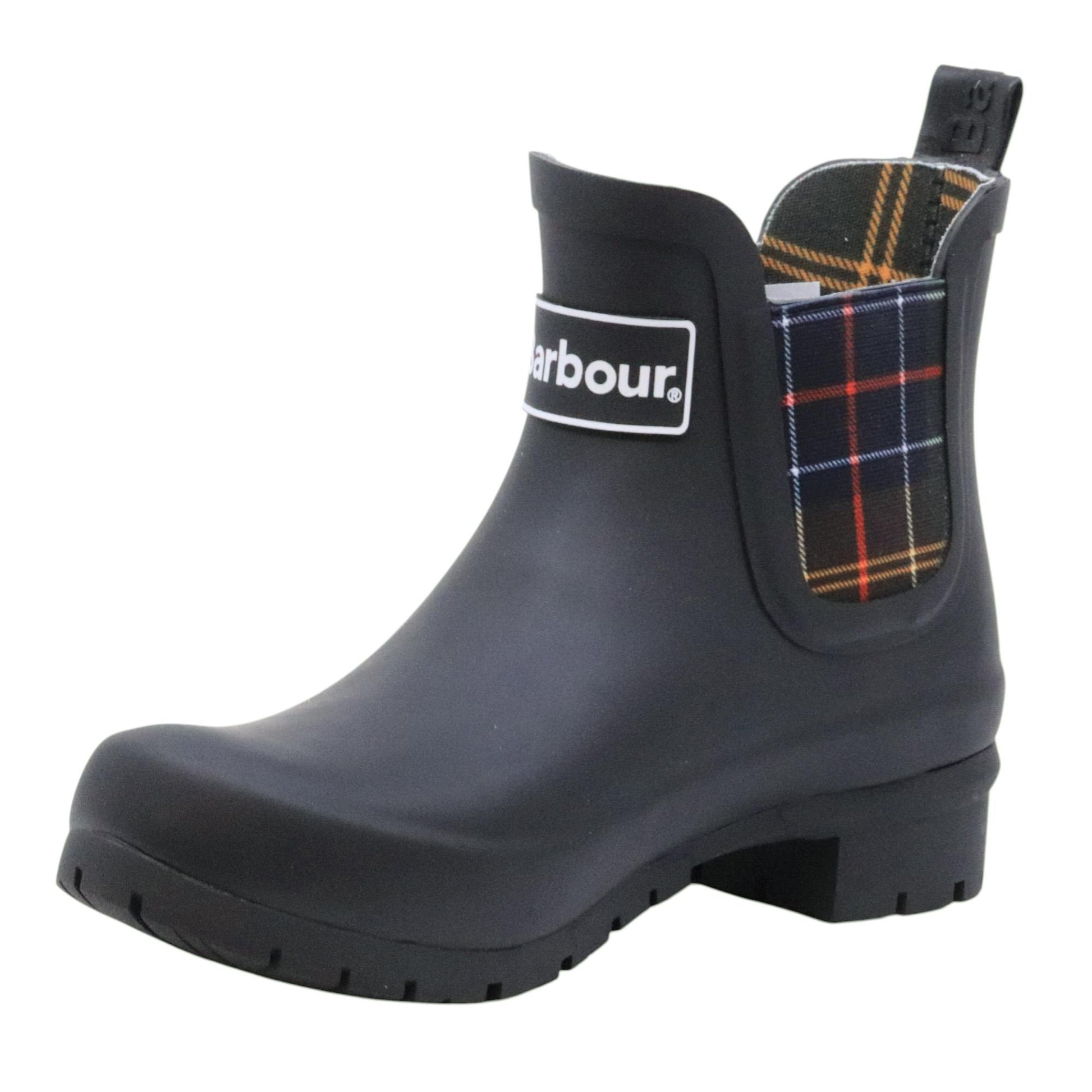 Barbour Kingham LRF0088 wellington donna in gomma nera 