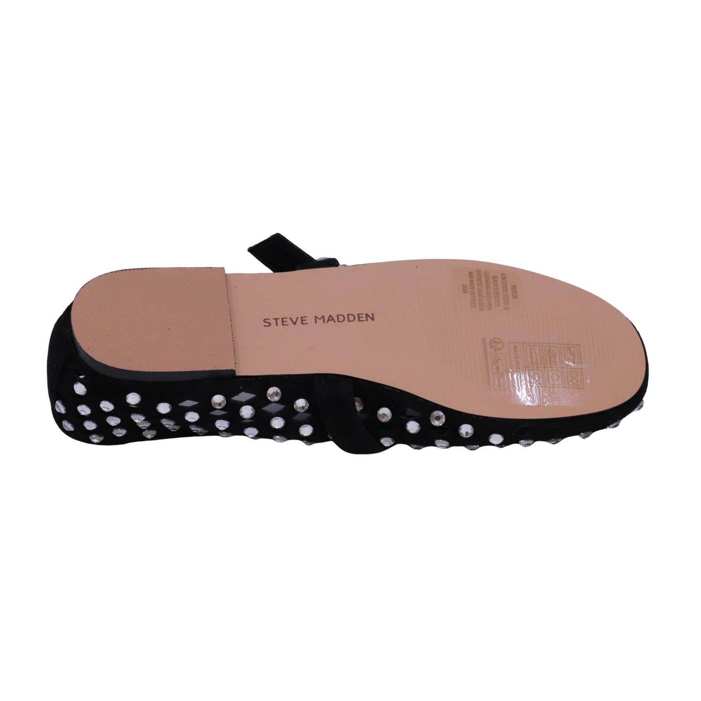 Steve Madden Rerun ballerina donna in suede nero 