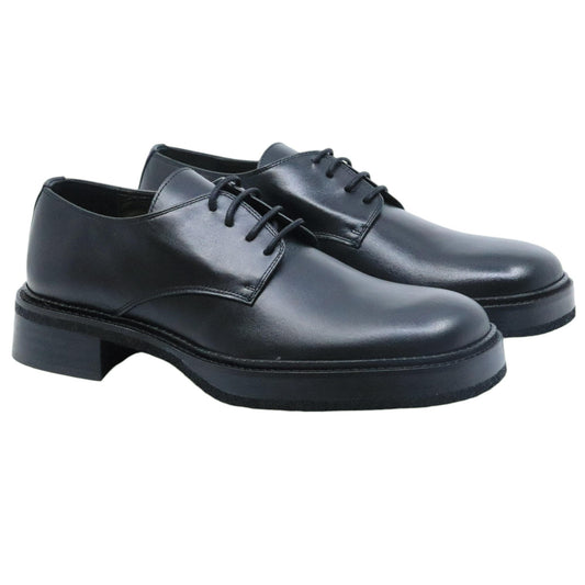 Ras 7850 scarpa allacciata da donna in pelle nera 