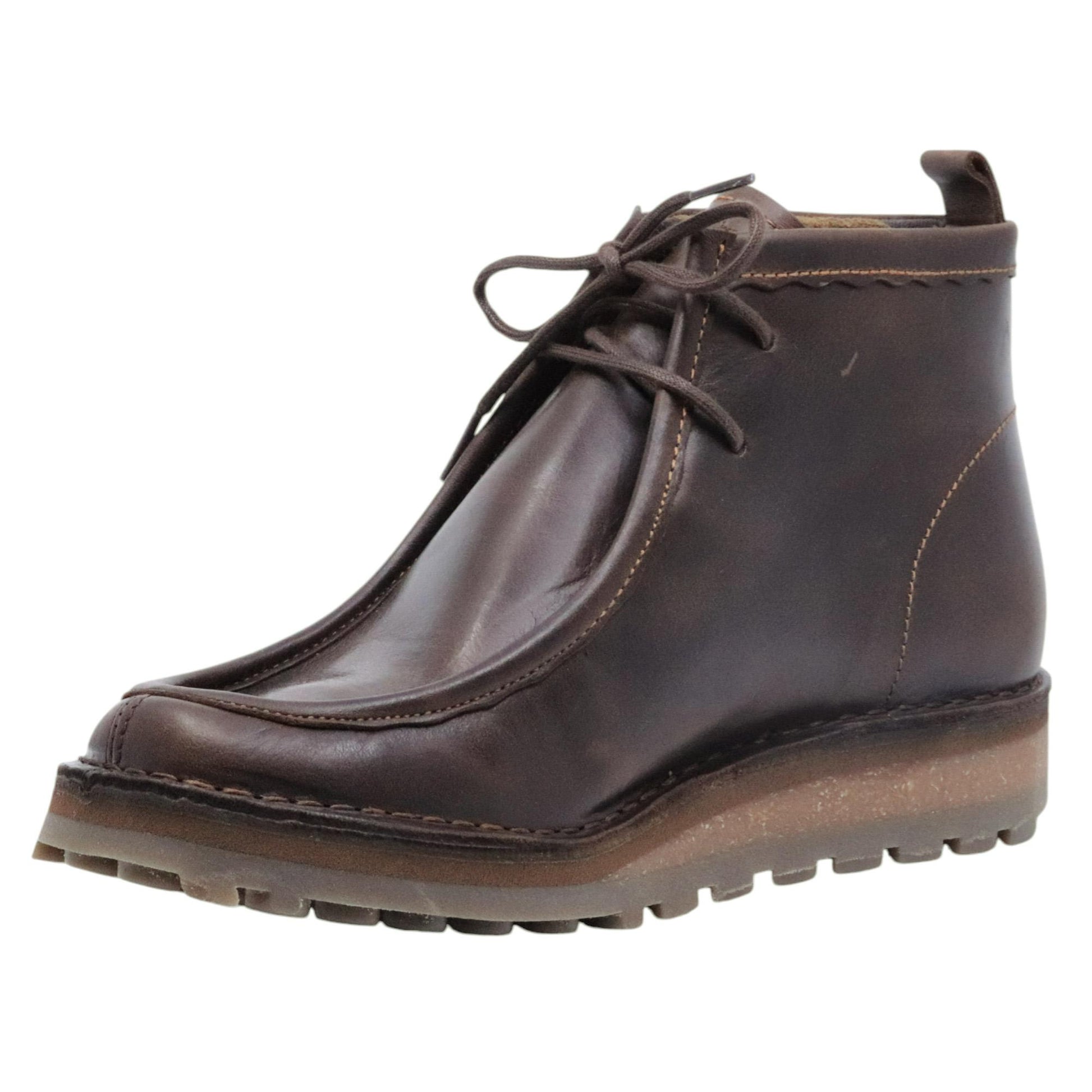 Stivaletto allacciato uomo Fly London TEZI130FLY in pelle marrone scuro 