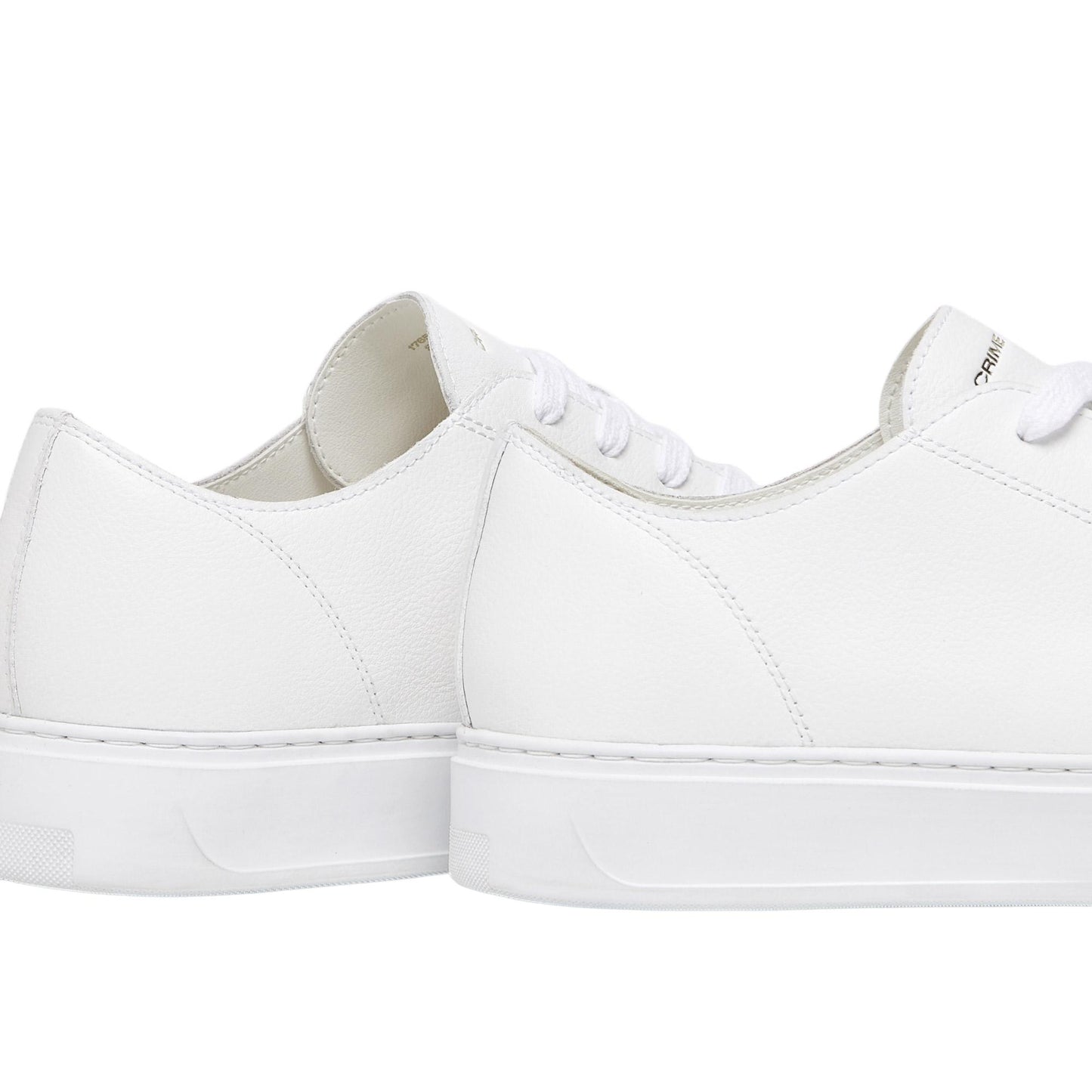 Sneaker uomo Crime London Raw Cut 17650 in morbida pelle sfoderata di colore bianco 