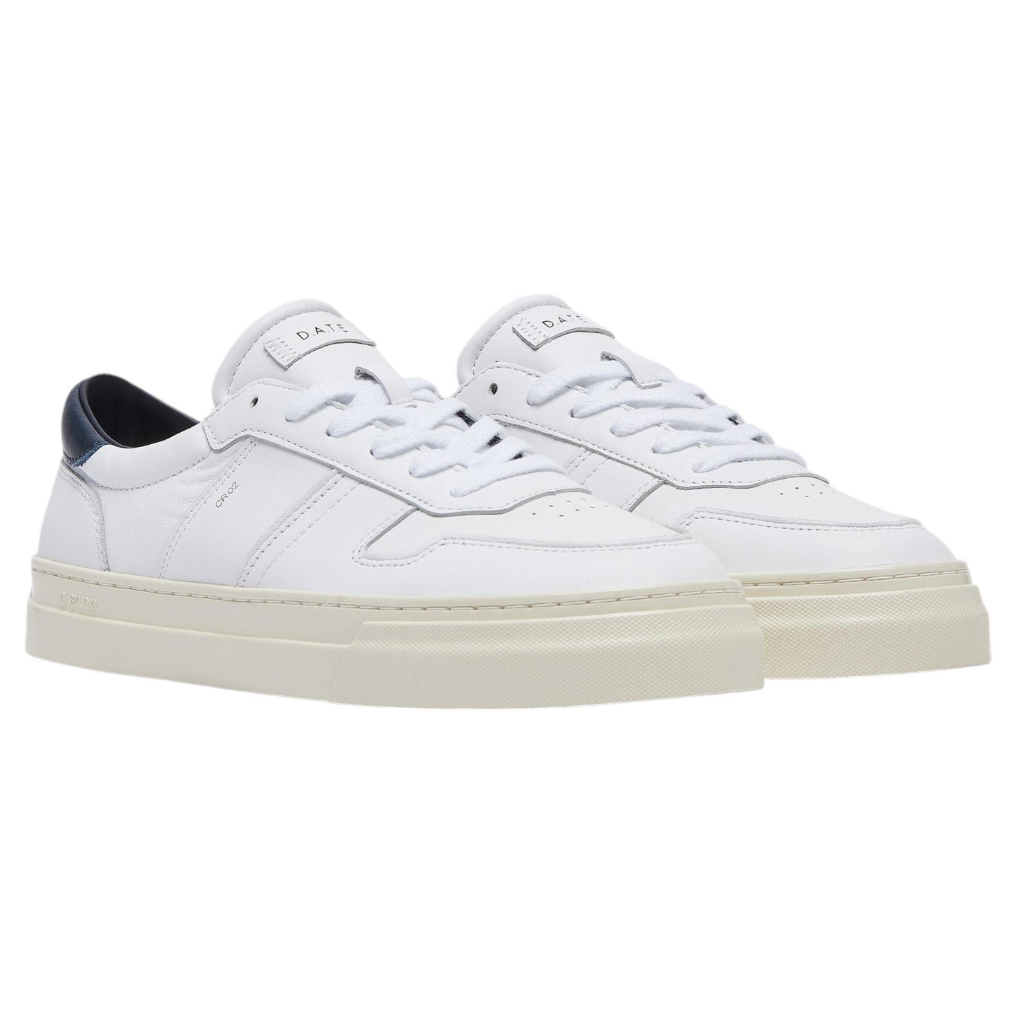 DATE Studio Calf White SD CA WY sneaker uomo in pelle bianca 