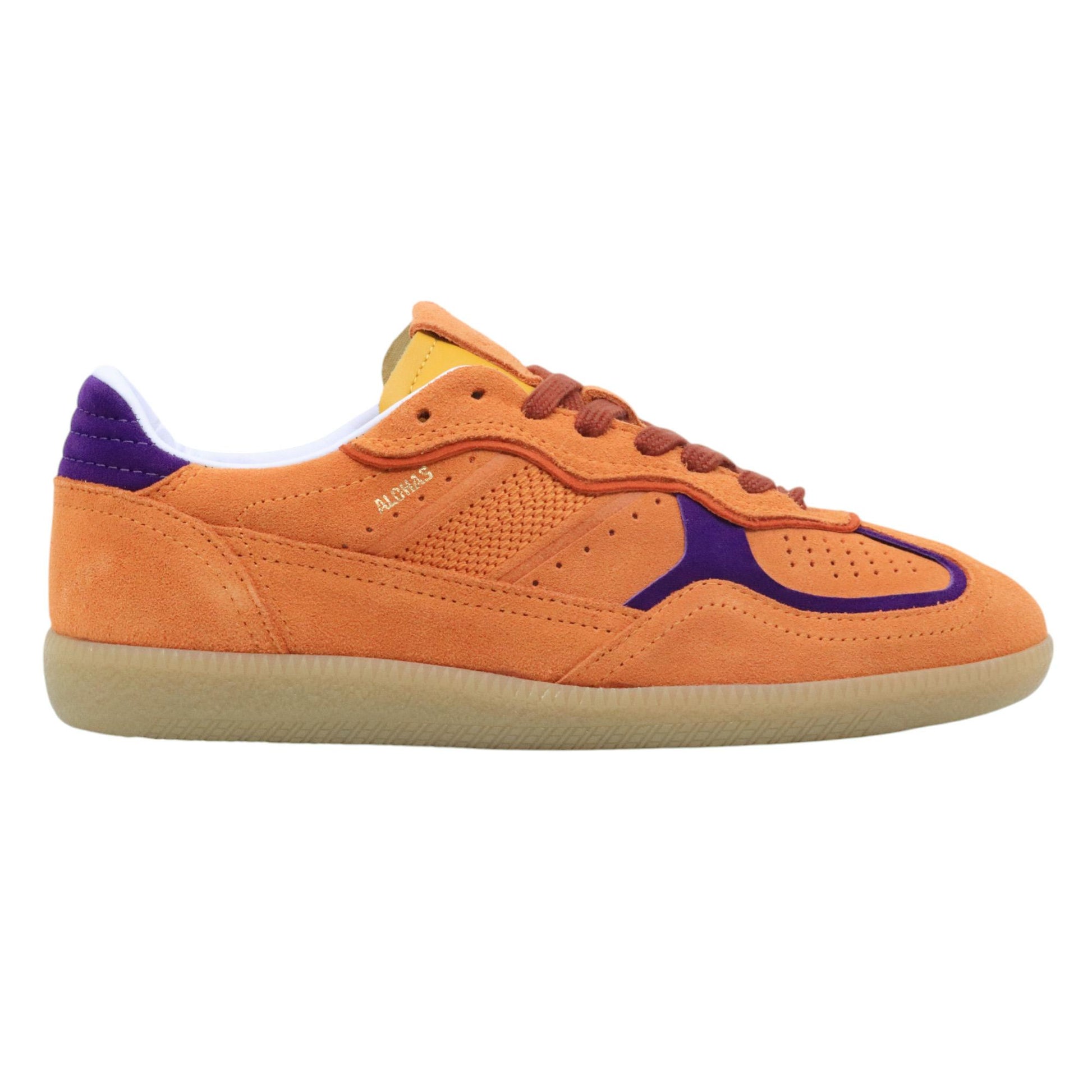 Sneaker donna Alohas 490 in camoscio arancione 