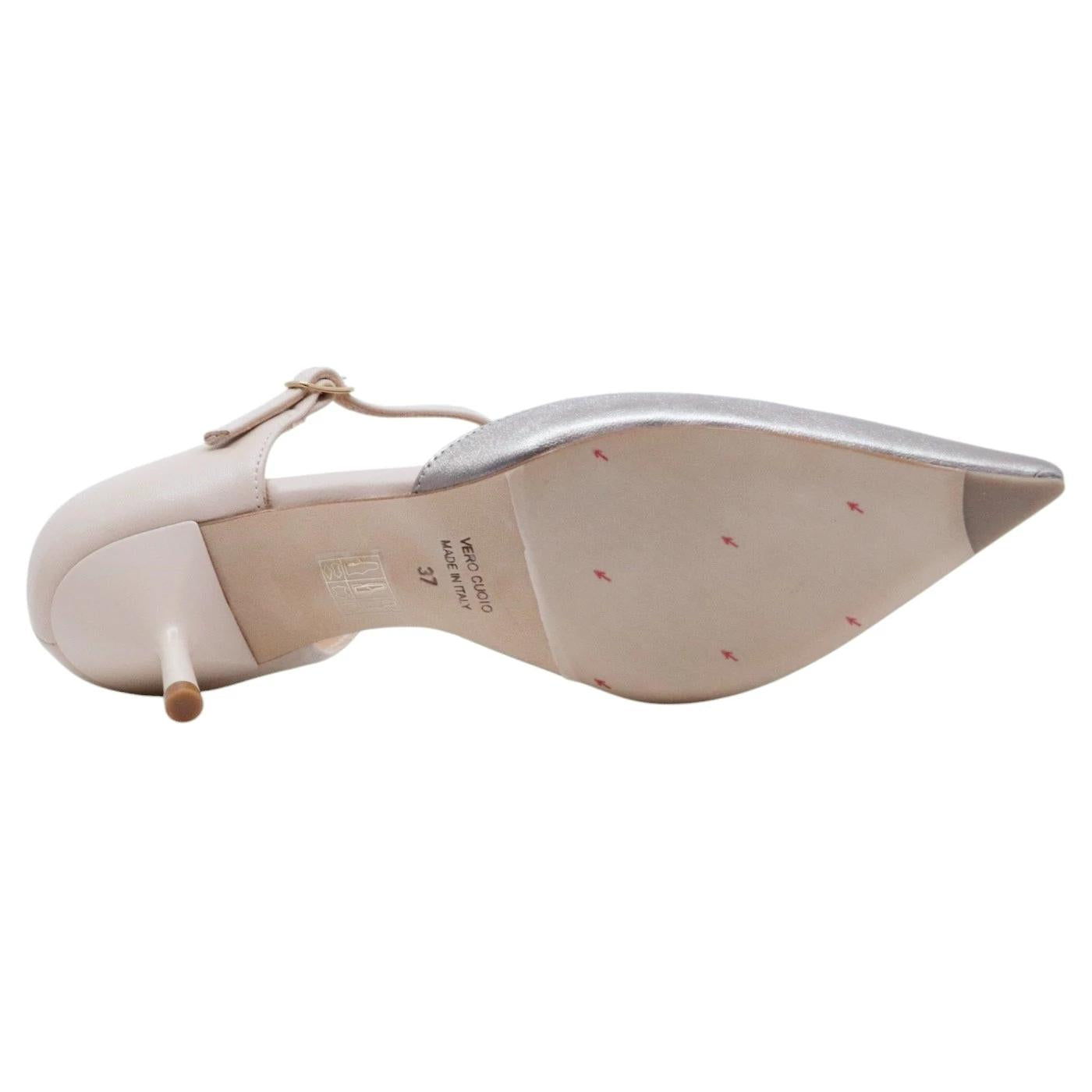 Decolletè donna The Seller 1033 pelle nude e bronzo 