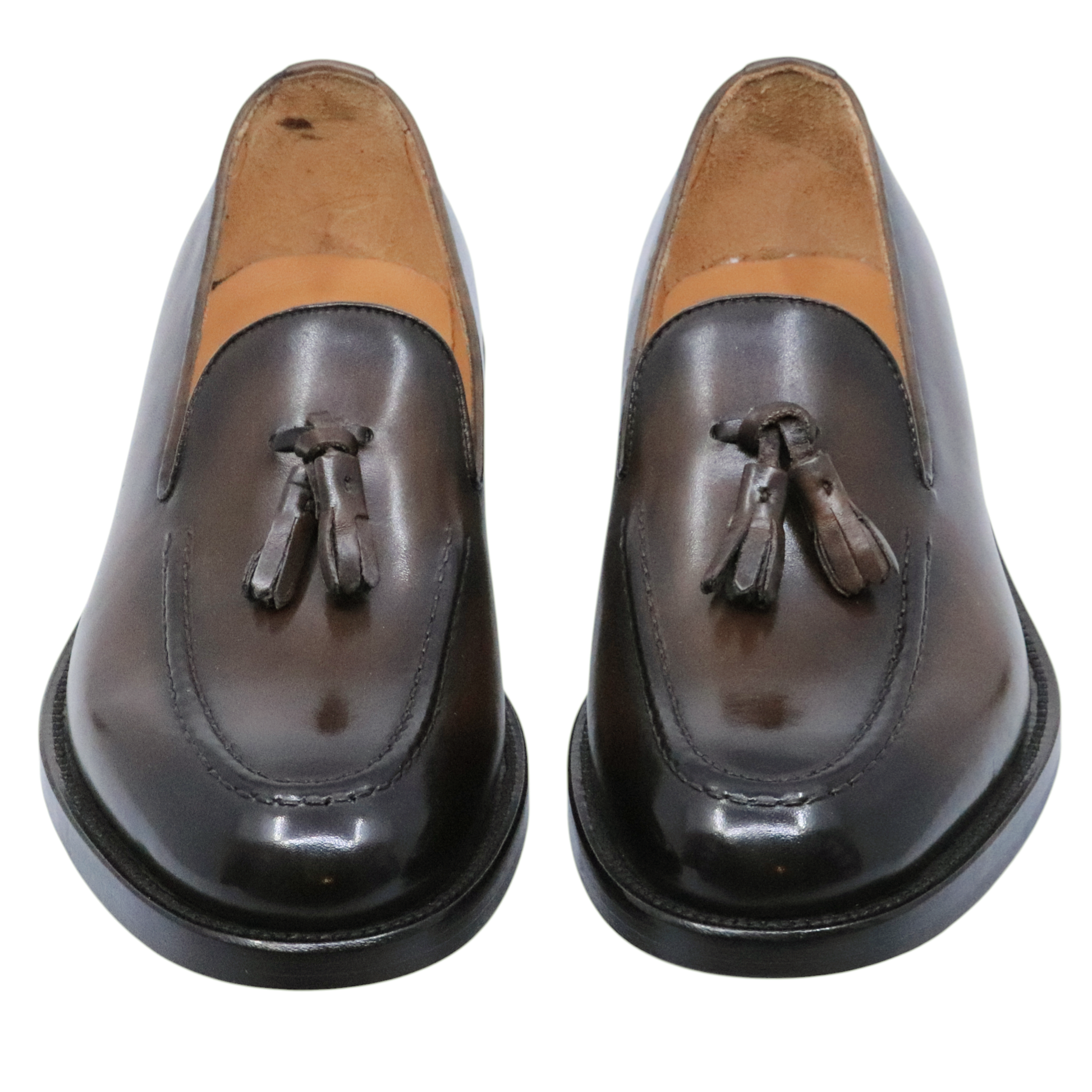 Mocassino uomo Crispiniano 3509 in pelle marrone con mappetto 