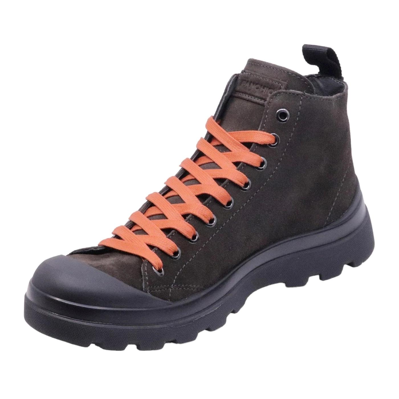 Polacchino uomo Panchic P03 in pelle scamosciata marrone ebano 