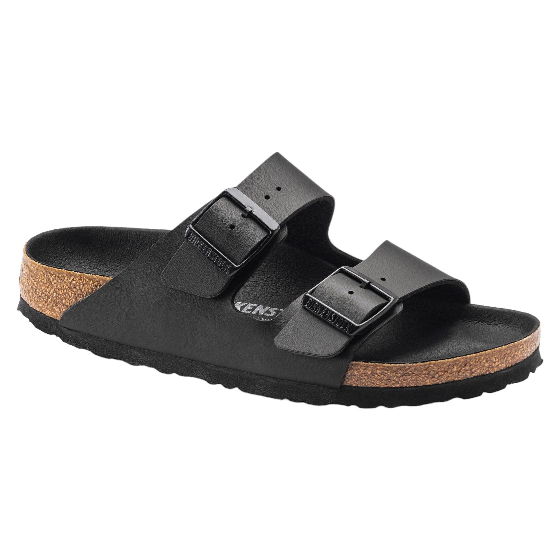 Birkenstock Arizona Triples Black sandalo doppia fibbia nera 