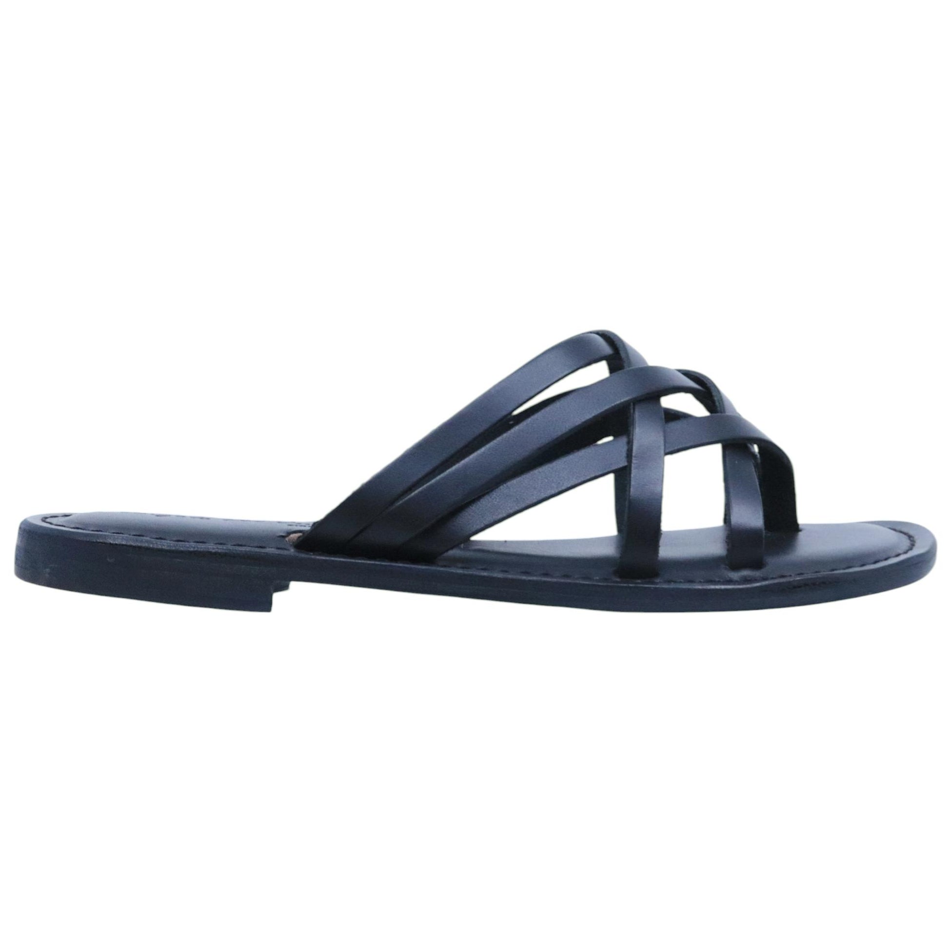 Sandalo donna L'angolo del cuoio Firenze 4409 in pelle nero 