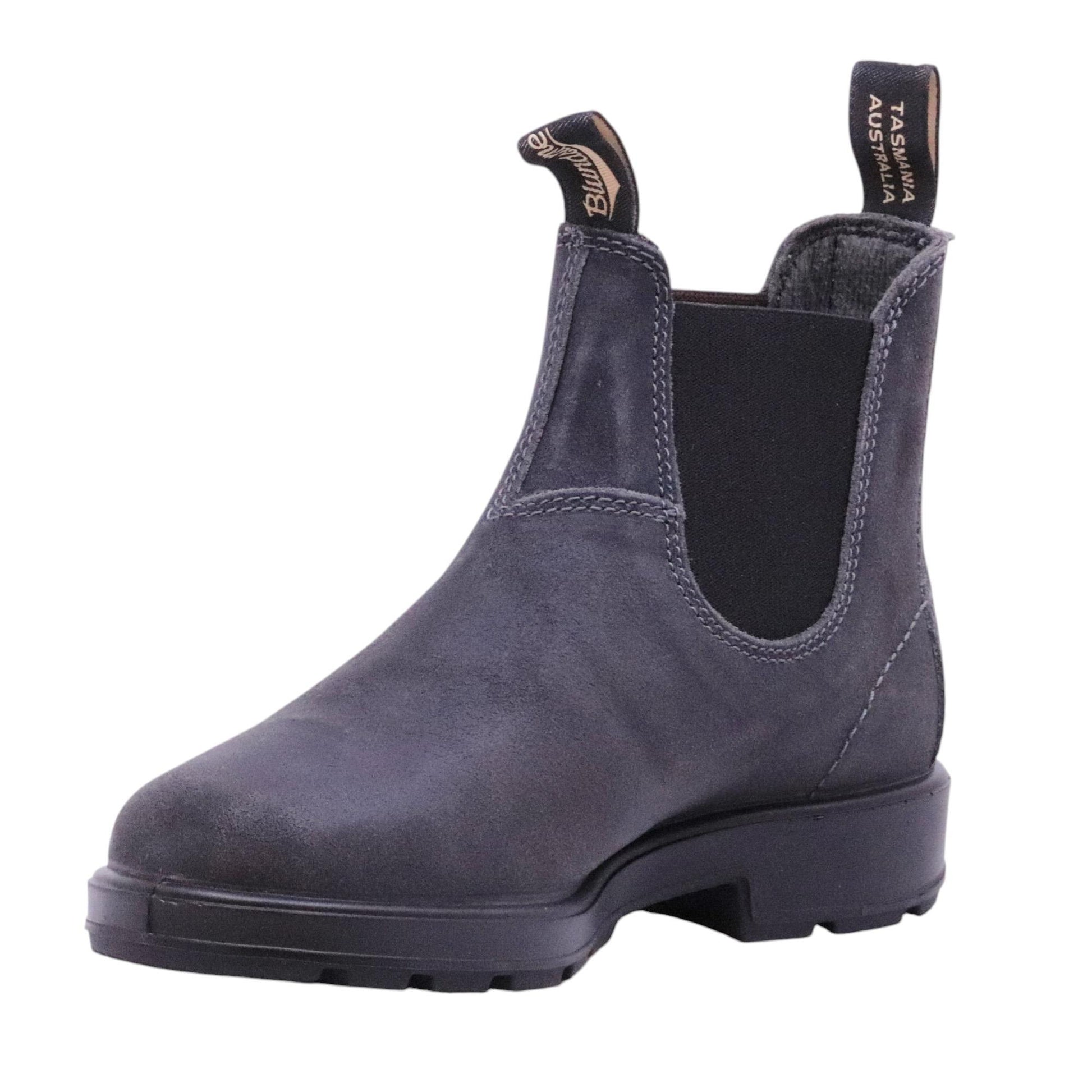 Blundstone 1910 chelsea boot unisex in camoscio cerato grigio 