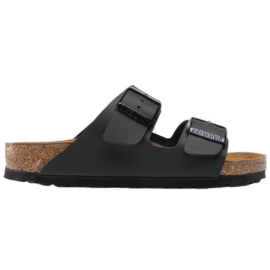 Birkenstock Arizona Birko-Flor sandalo doppia fibbia nero calzata Regular 