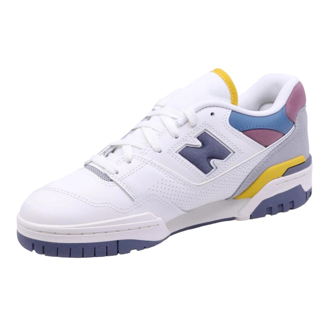 New Balance 550 sneaker unisex in pelle bianca 