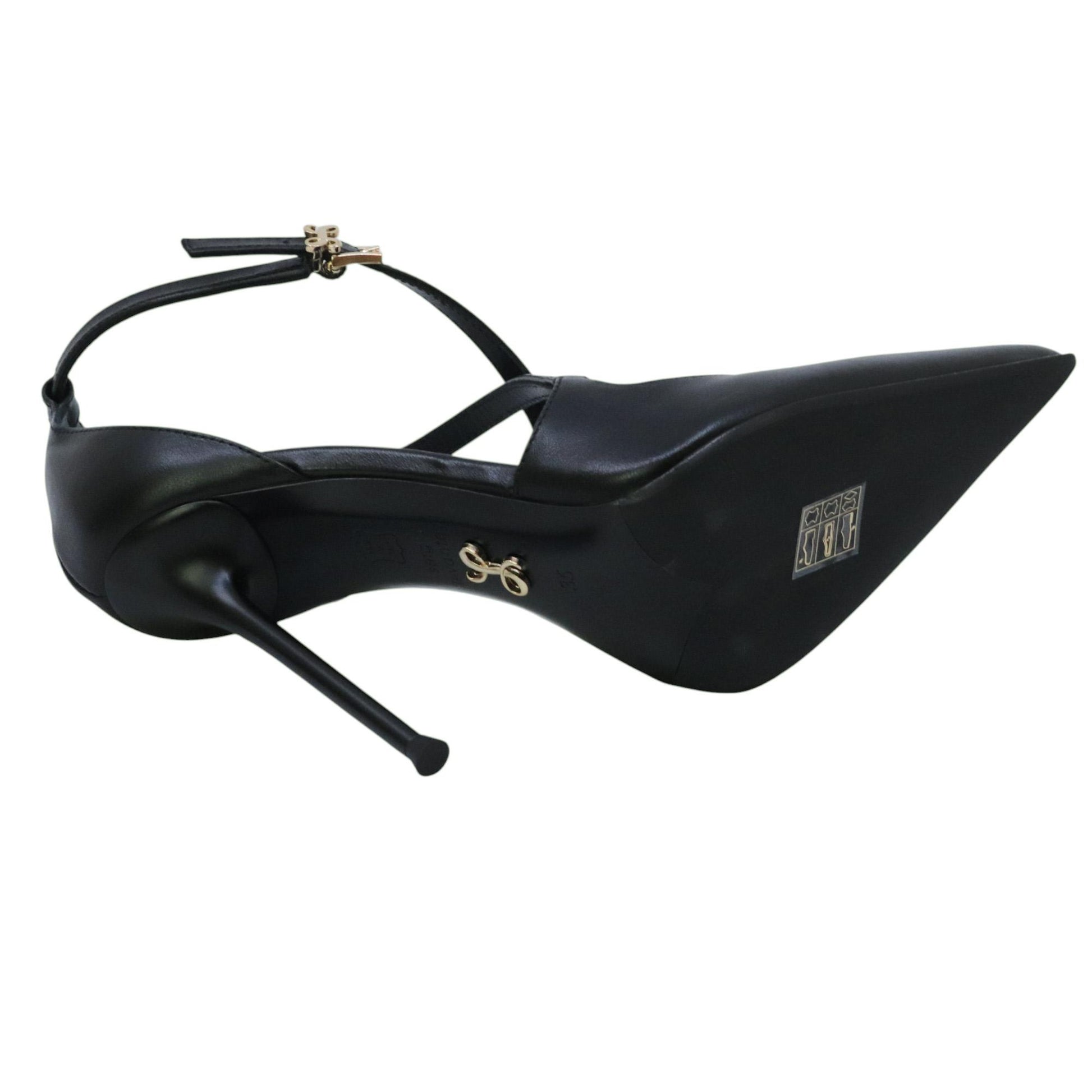 Sergio Levantesi Liza56 décolleté donna in pelle nera 