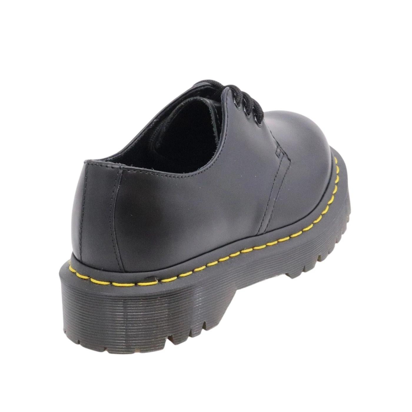 Scarpa allacciata Dr. Martens 1461 da donna realizzata in pelle nera 1461-BEX-BLACKSMBLACK DR MARTENS