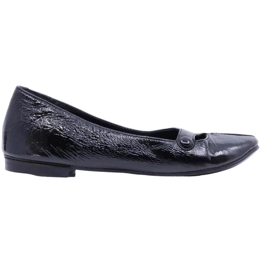 Ballerina donna Kudetà 414500 in pelle nera in vernice 