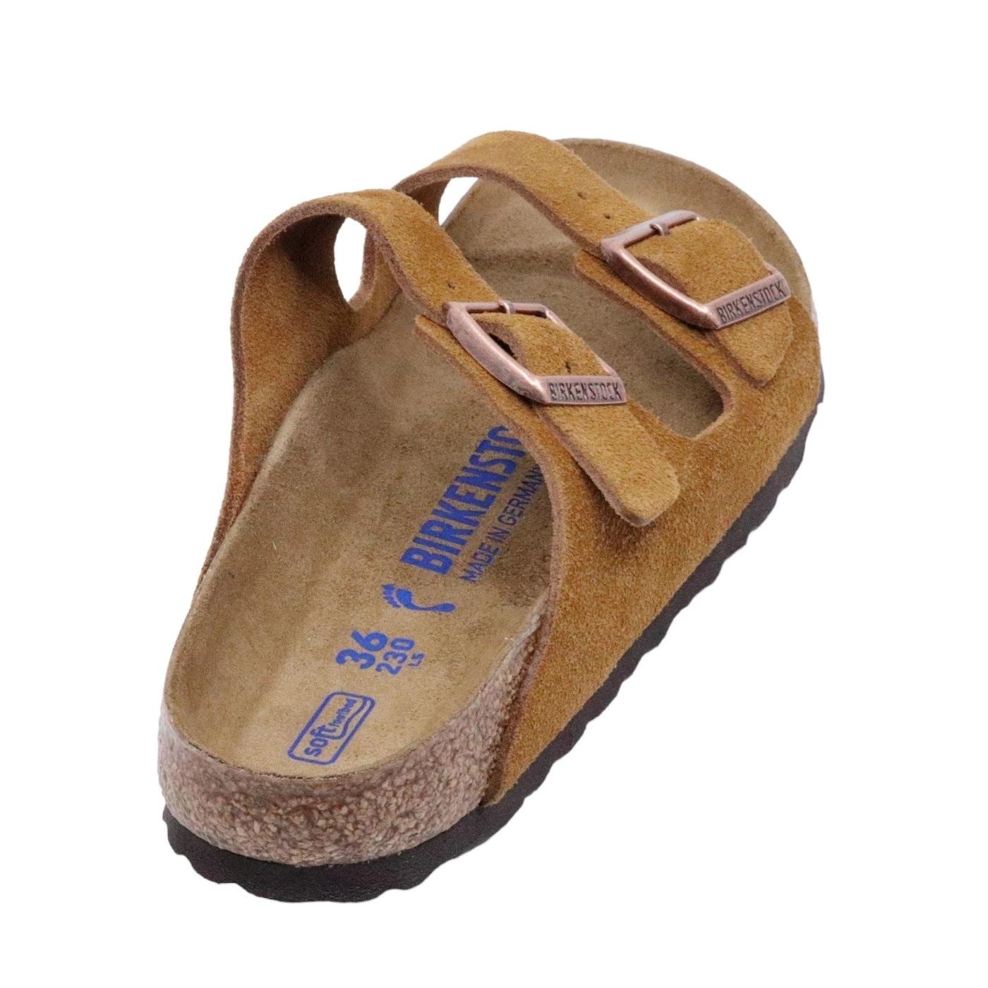 Birkenstock Arizona SFB Mink Suede Leather Narrow Fit 