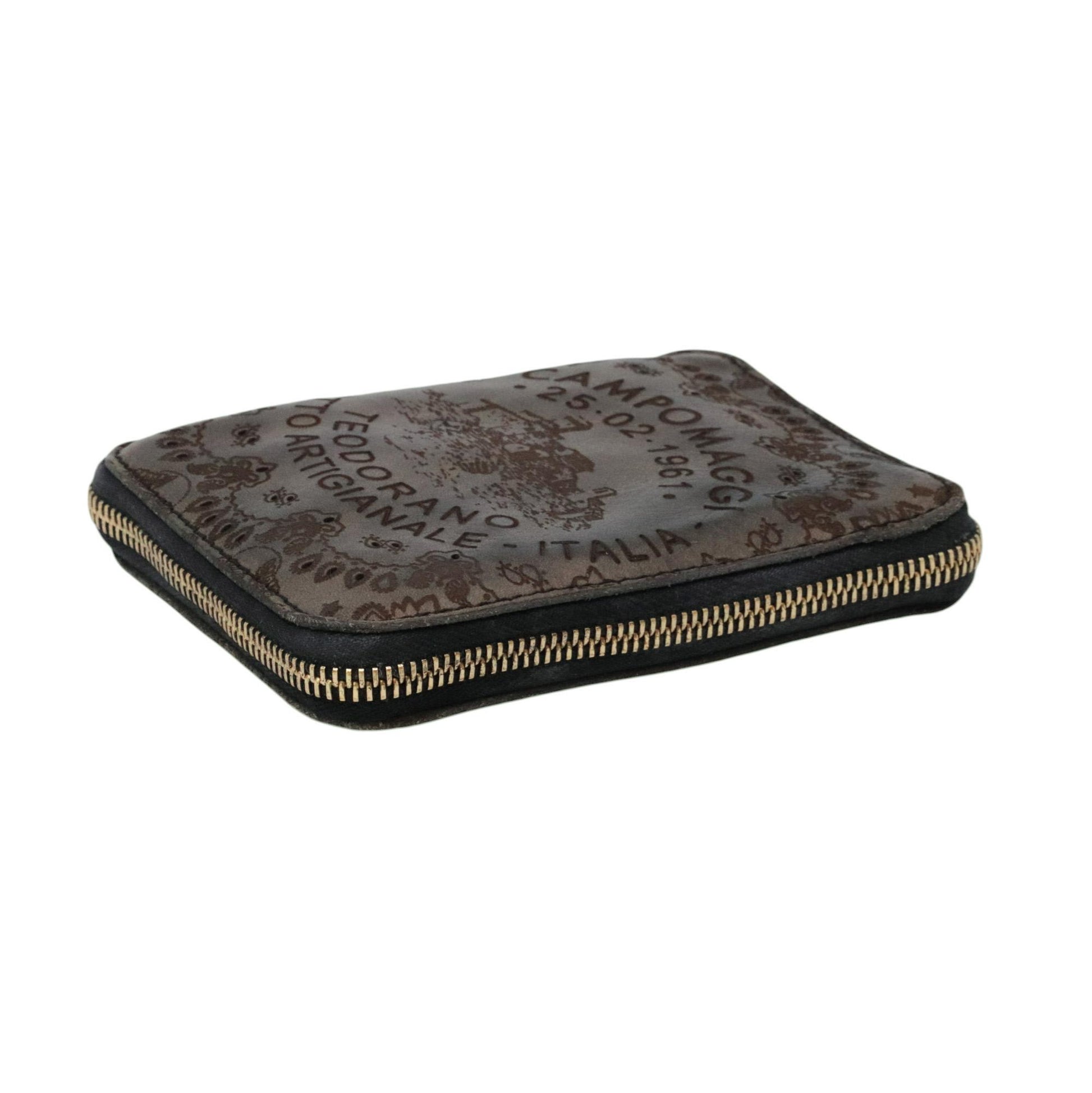 Campomaggi Classic portafoglio donna in pelle naturale testa di moro C002060NDX2868C1501 CAMPOMAGGI