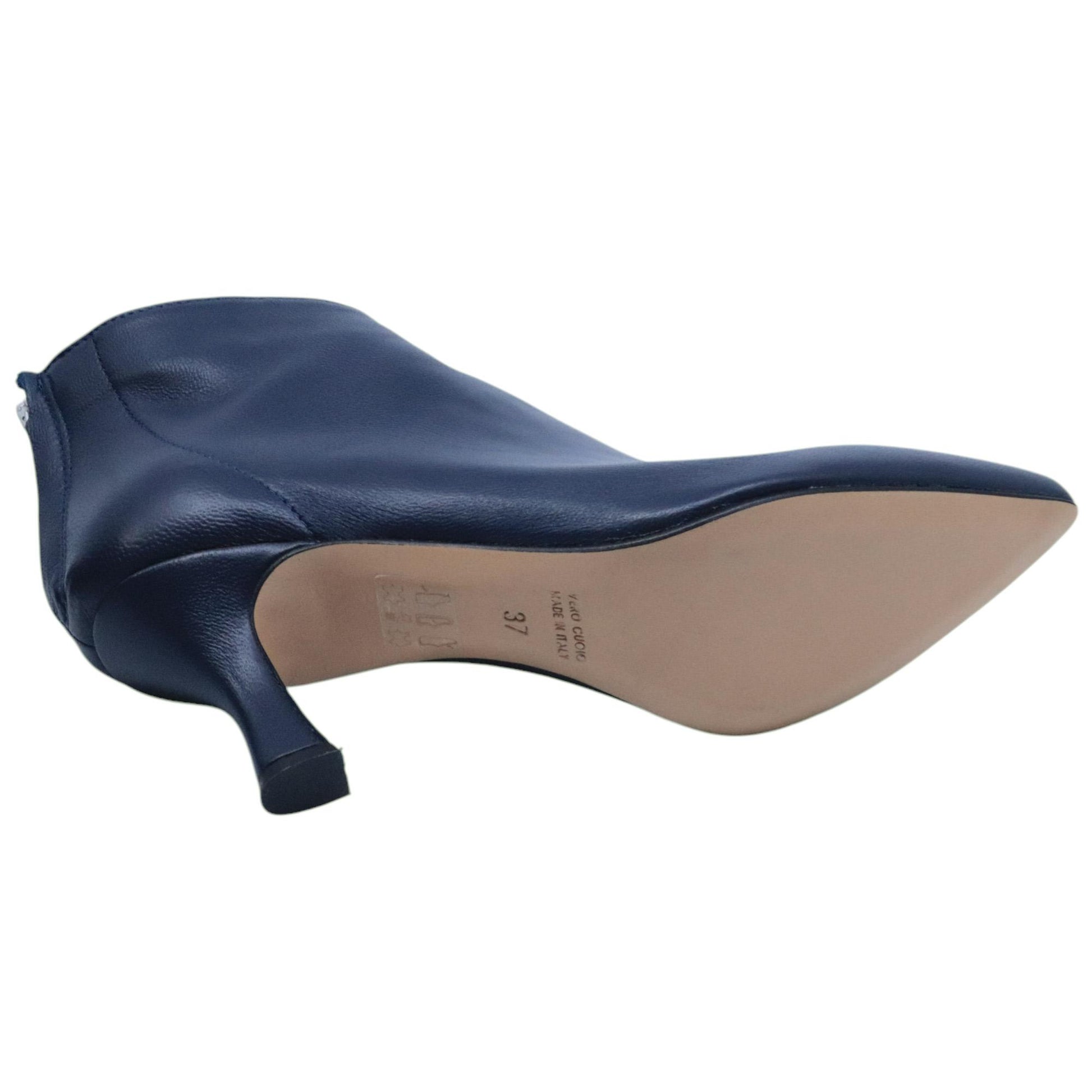 Tronchetto donna Ranyé 130 in pelle blu 