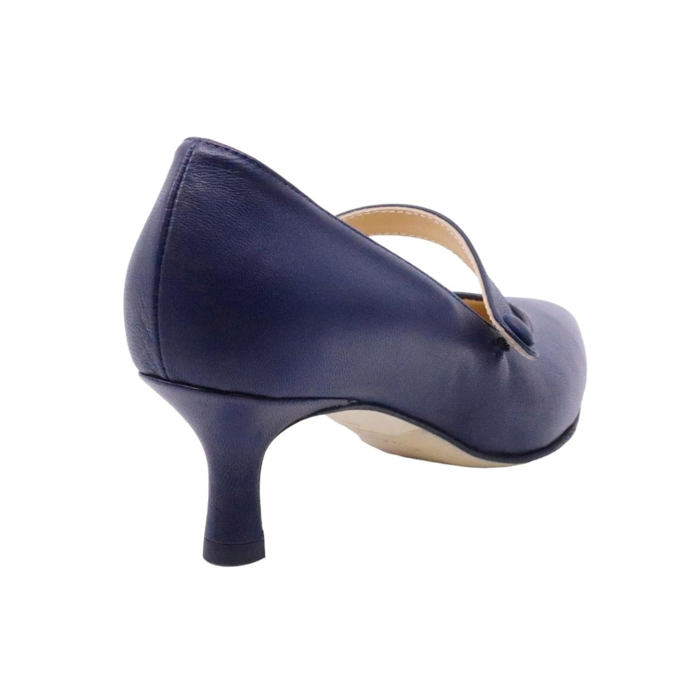 Décolleté donna Le Briella Z893 in elegante pelle di colore blu 