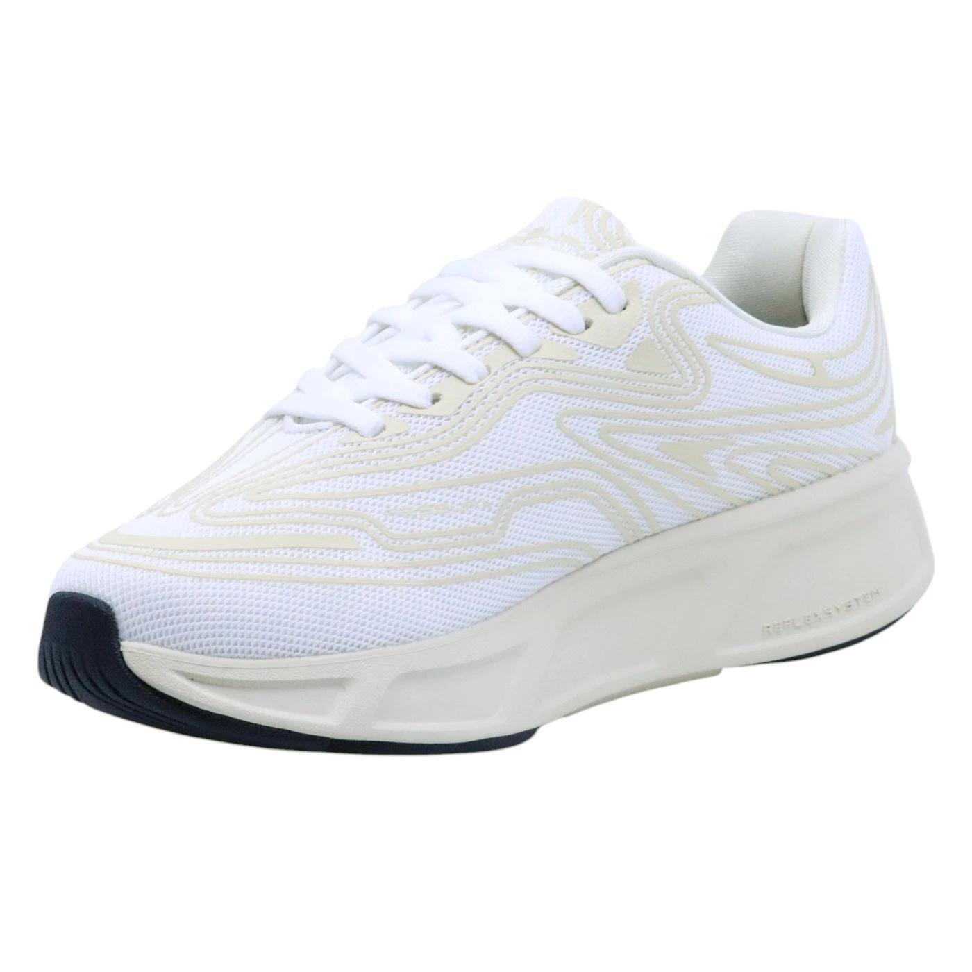 Sneaker Fessura Run #01 in tessuto bianco latte 