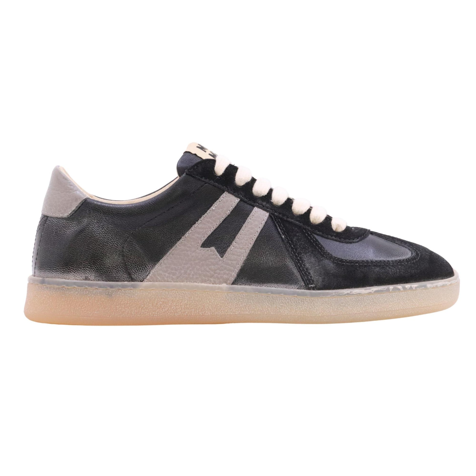 Moma 30601A sneaker donna in pelle nera 30601AVAR4NERO GRIGIO MOMA