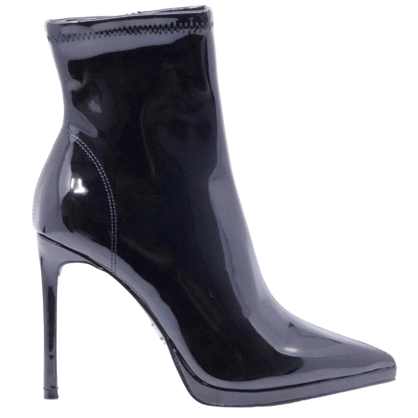 Steve Madden Kaylani tronchetto donna elasticizzato effetto similpelle in vernice 