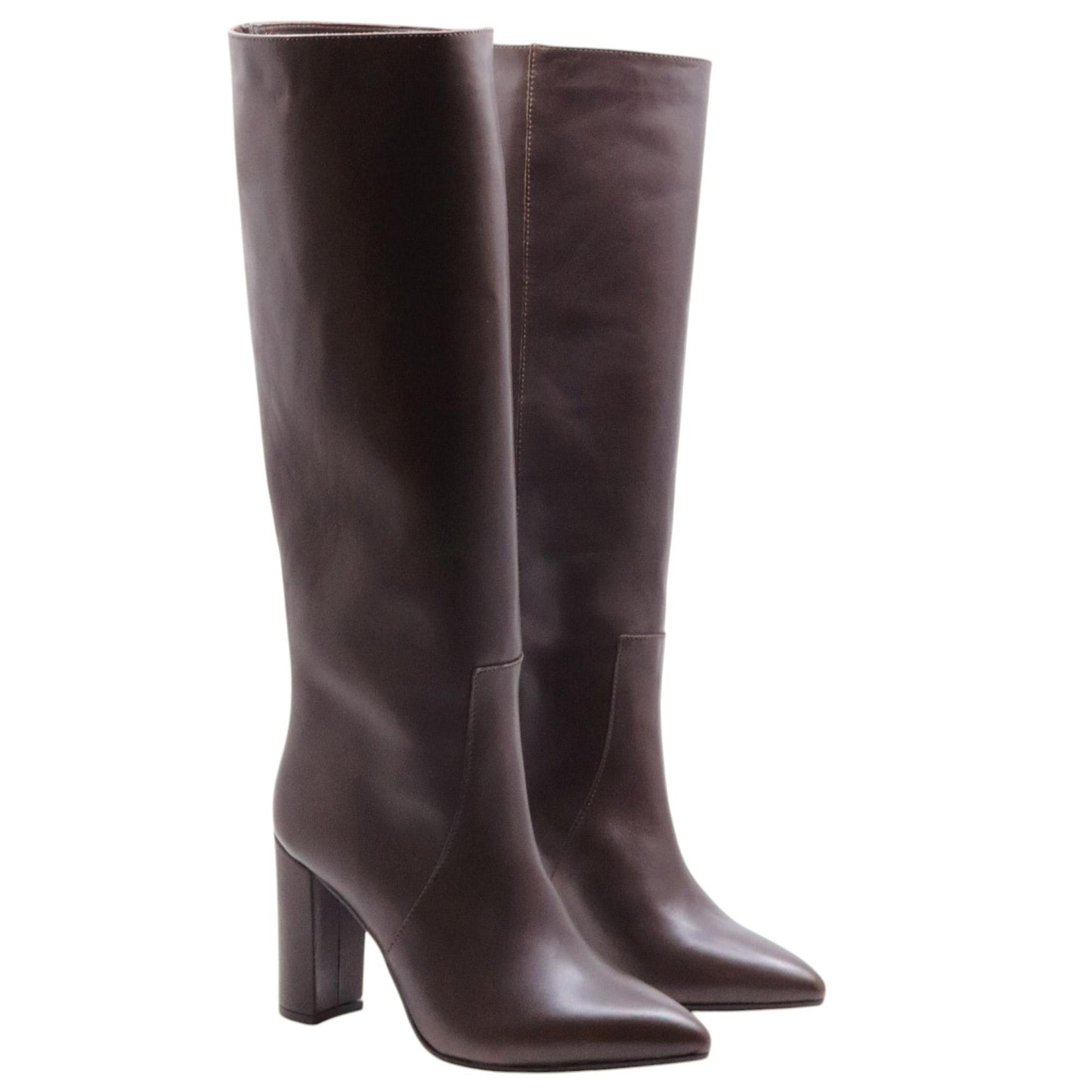 Stivale donna con tacco Ranyé 1000 in pelle marrone 