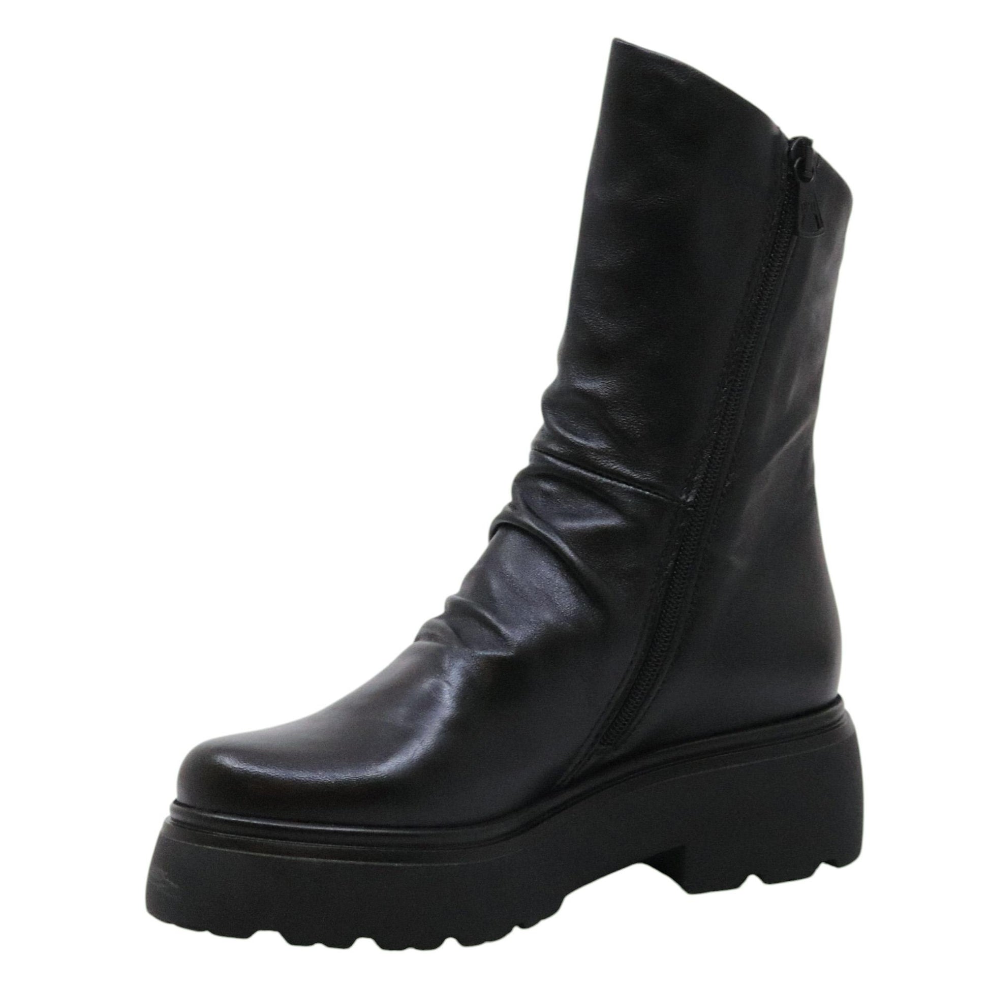 MJUS Ortone L44208 stivaletto donna in pelle nera L44208NERO MJUS