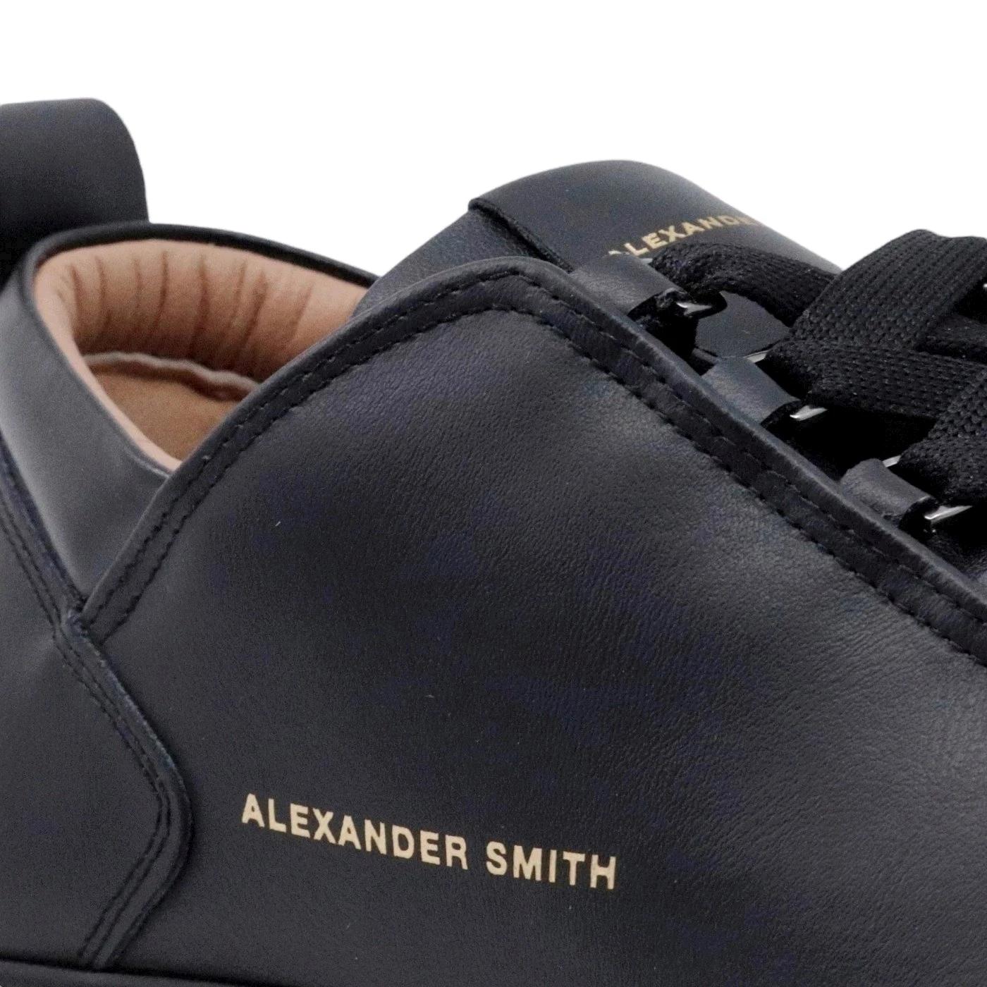 Sneaker uomo Alexander Smith Wembley in pelle nera 
