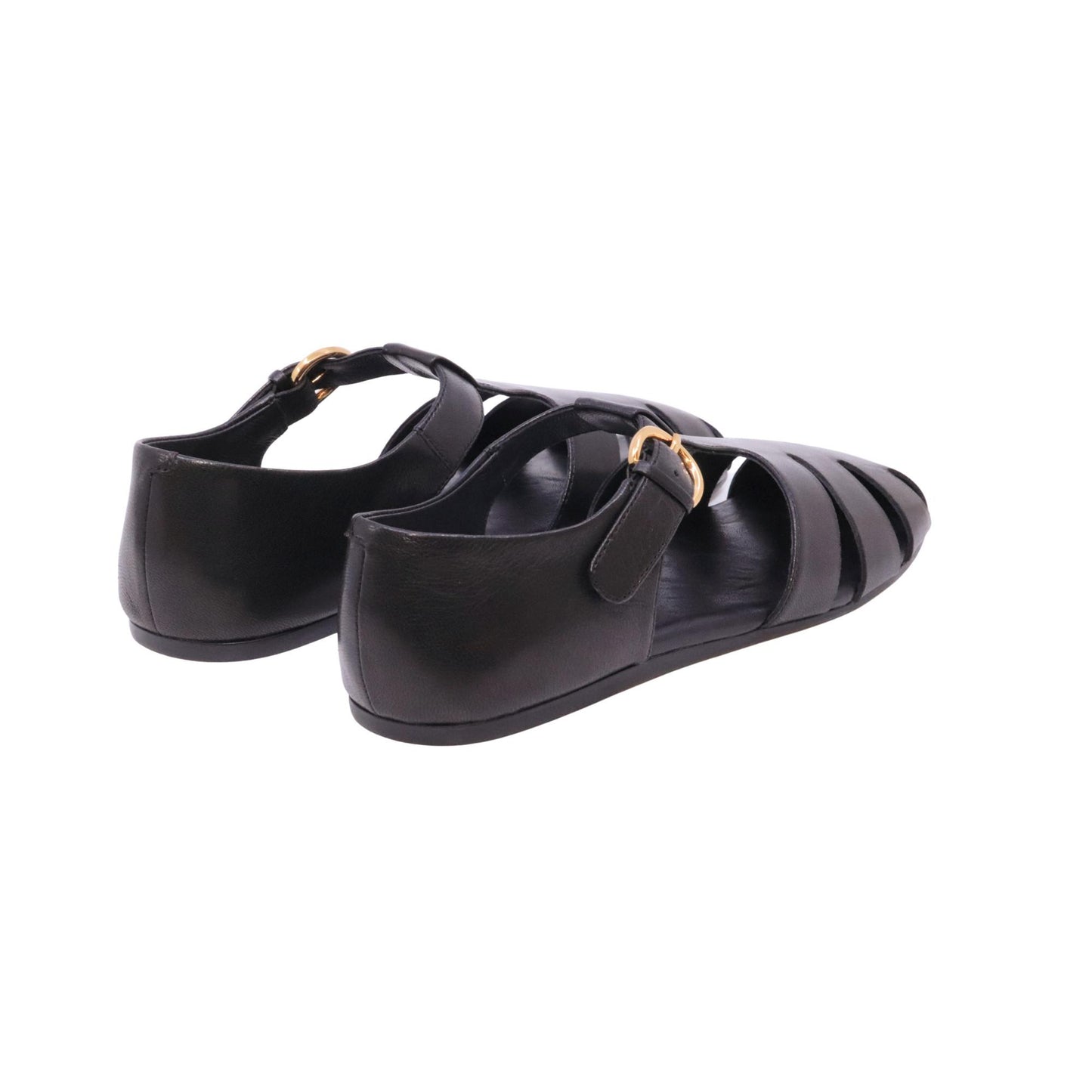 Jeffrey Campbell Theorize sandalo donna in pelle nera 