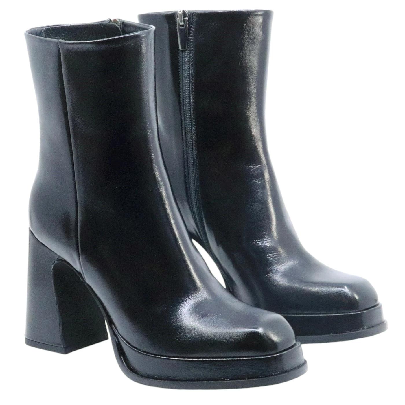 Stivaletto donna Chantal 1962 2459 in pelle nera 