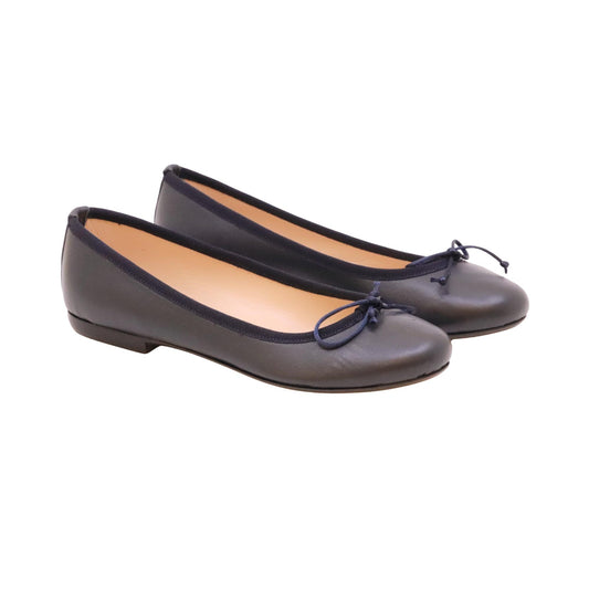 Jaffè 301 ballerina donna in pelle nappa blu elegante Made in Italy 
