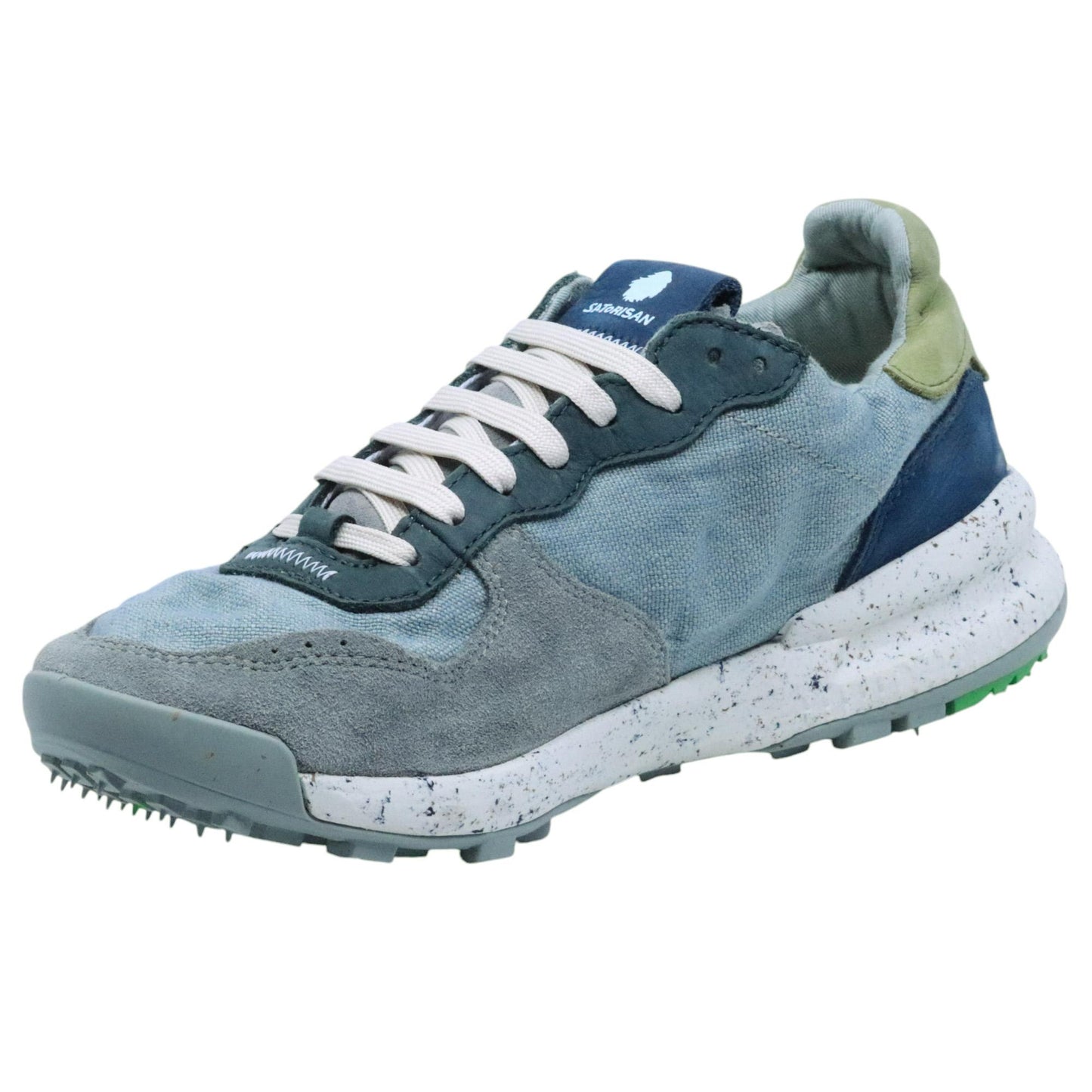 Satorisan Chacrona Linen sneaker uomo in lino blu 